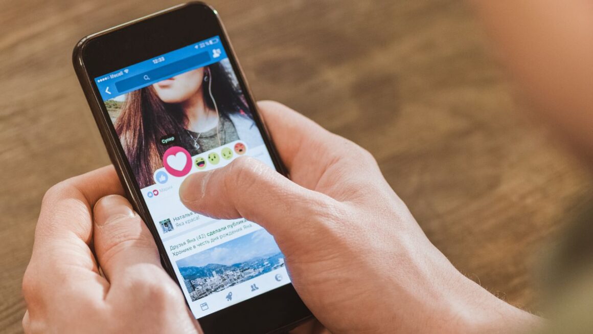 Social media feed on a smartphone
