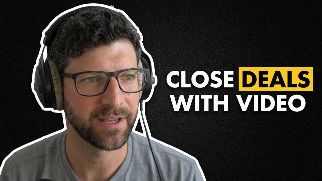 Leki wearing headphones. A caption reads "Close Deals With Video"